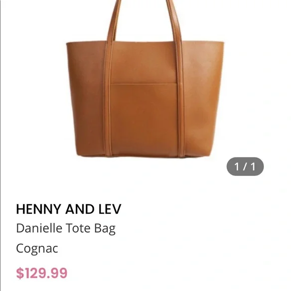 Henny+Lev Danielle Tote Bag “Cognac” - Picture 15 of 15